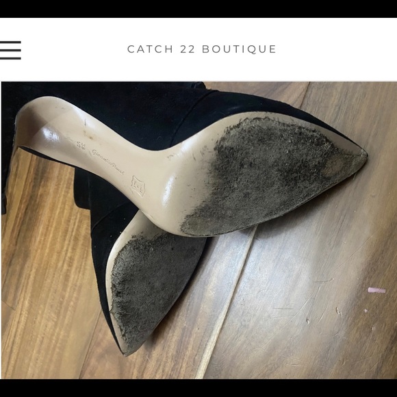 Gianvito Rossi Black Suede Booties sz 38.5 (US 8) - Picture 8 of 8